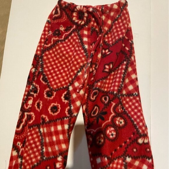 Red Bandana Print Joggers with Drawstring Waist 3T girls - Picture 2 of 3